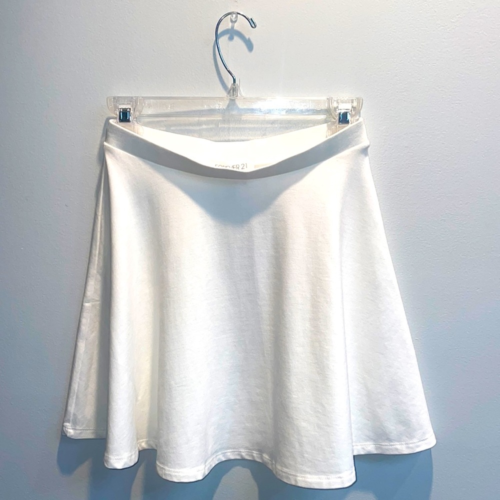 Forever 21 White Athletic Miniskirt Size Small